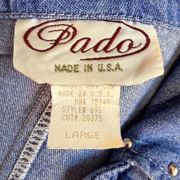 💙 Vintage 90s Western Bedazzled Denim Fringe Dress 💙 - Picture 13 of 13